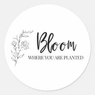 Christlicher Aufkleber | Bloom Faith Inspiration