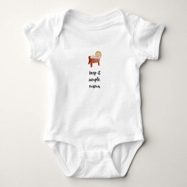 Christlicher Baby Bodysuit Baby Strampler (Vorderseite)