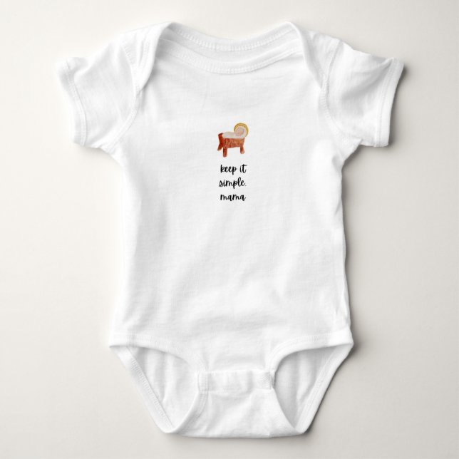 Christlicher Baby Bodysuit Strampler (Vorderseite)