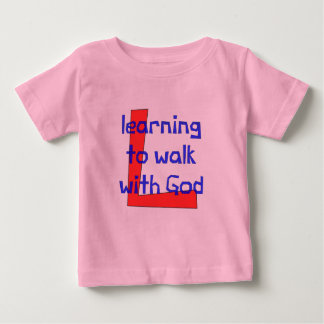 Christlicher Baby-T - Shirt - lernend zu gehen
