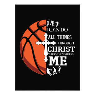 Christlicher Basketball Fotodruck