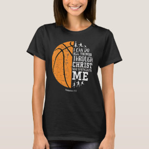 Christlicher Basketball Männer Jungen Kinder Relig T-Shirt