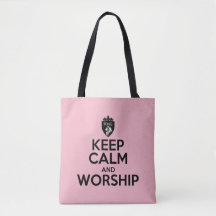Christlicher BEHALT-CALM- UND WORSHOP-Tasche