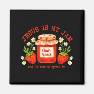 Christlicher Bibelvers Glaube Erdbeere Jesus ist m Magnet