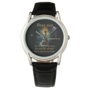 Christlicher Bibelvers JESAJA 41:10 Armbanduhr