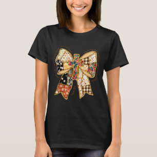 Christlicher Bibelvers Jesus Kokette Schleifen Pat T-Shirt