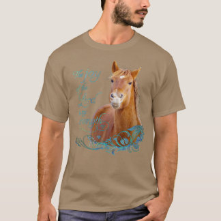 Christlicher Bibelvers lächelndes Pferd T-Shirt