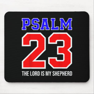 Christlicher Bibelvers Psalm 23 Der Herr ist mein  Mousepad