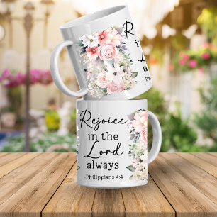 Christlicher Bibelvers Psalmen Floraltasse Kaffeetasse