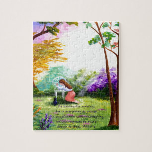 Christlicher Bibelvers Schrift Creationarts Puzzle