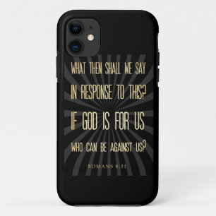 Christlicher biblischer Bibelvers - Römer 8:31 Case-Mate iPhone Hülle