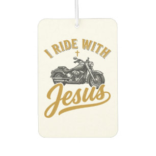 Christlicher Biker Ich Fahre Mit Jesus Vintage Mot Autolufterfrischer