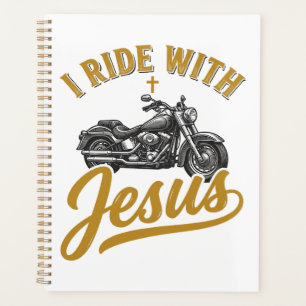 Christlicher Biker Ich Fahre Mit Jesus Vintage Mot Planer
