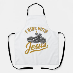Christlicher Biker Ich Fahre Mit Jesus Vintage Mot Schürze