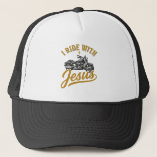Christlicher Biker Ich Fahre Mit Jesus Vintage Mot Truckerkappe