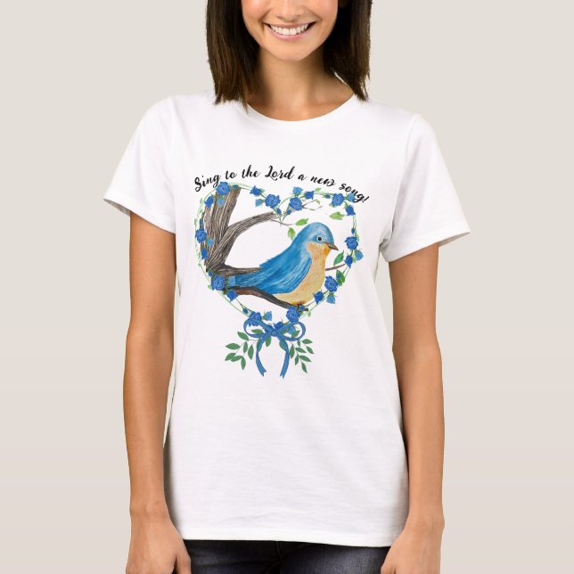 Christlicher Bluebird T-Shirt (Vorderseite)