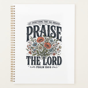 Christlicher Blumenschmuck Lobet den Herrn Psalm 1 Planer