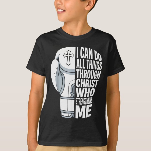 Christlicher Boxhandschuh Philipper T-Shirt (Vorderseite)