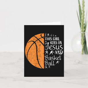 Christlicher Bysketbyll gibt Frauen Teen Girls Jes Karte
