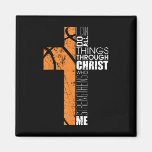 Christlicher Bysketbyll spendet Teen Boys Men Reli Magnet