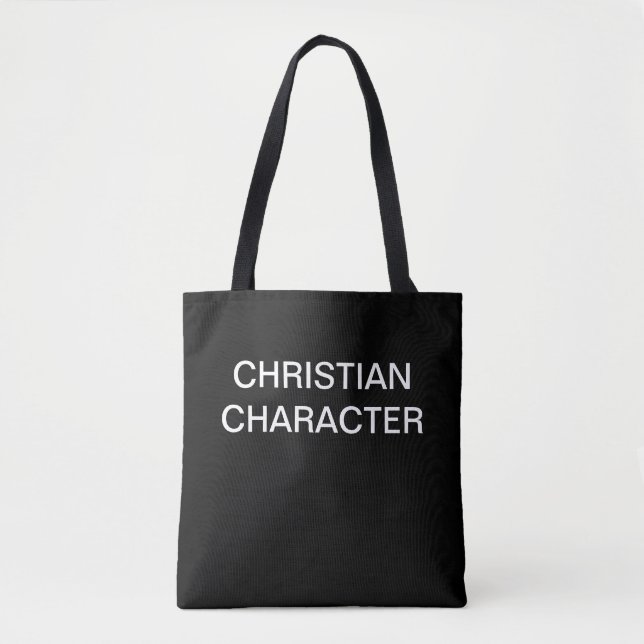 Christlicher Charakter Tote Bag (Vorderseite)