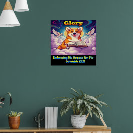 Christlicher Corgi, der seinen Zweck für mich anni Poster
