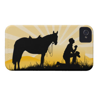 Christlicher Cowboy iPhone Case