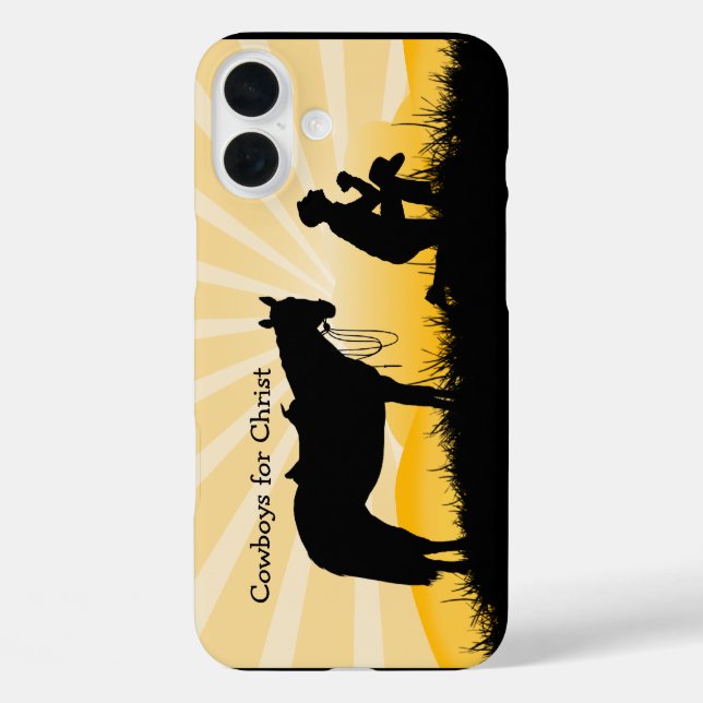 Christlicher Cowboy-iPhone-Etui Case-Mate iPhone Hülle (Rückseite)