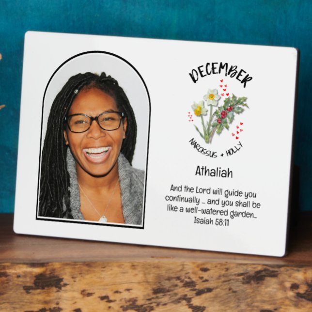 Christlicher DEZEMBER Geburtsmonat Blume FOTO Fotoplatte (Von Creator hochgeladen)