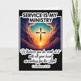 Christlicher Dienst ist mein Dienst, anderen zu di Karte