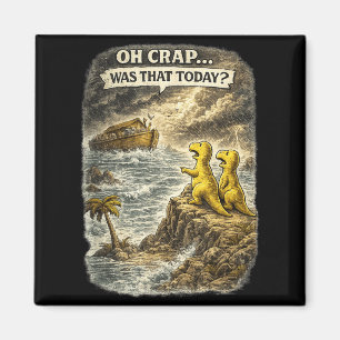Christlicher Dinosaurier Humor Jesus Dinos Design Magnet