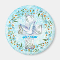 Christlicher Dove Cross-Magnet