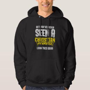Christlicher Drummer Church Worship Drum Player 18 Hoodie