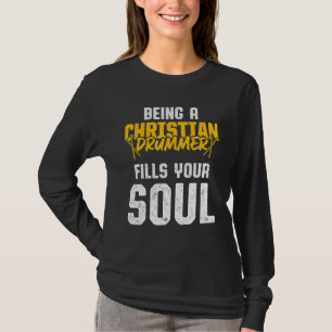 Christlicher Drummer Church Worship Drum Player 32 T-Shirt