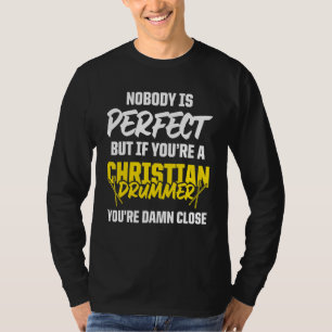 Christlicher Drummer Church Worship Drum Player 48 T-Shirt