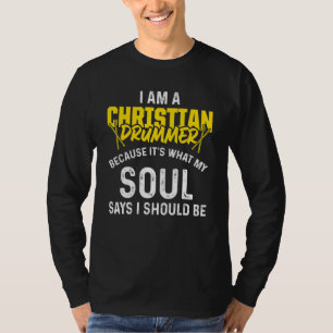 Christlicher Drummer Church Worship Drum Player 51 T-Shirt
