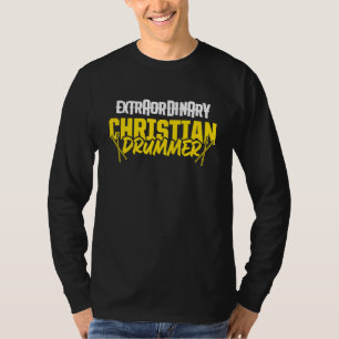Christlicher Drummer Church Worship Drum Player 71 T-Shirt