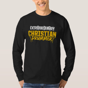Christlicher Drummer Church Worship Drum Player 71 T-Shirt