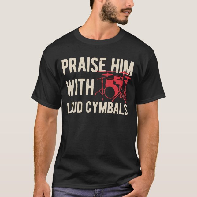 Christlicher Drummer T-Shirt (Vorderseite)