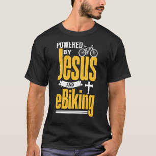 Christlicher E-Biker Jesus EBike Electric Bike E B T-Shirt