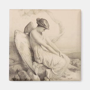 Christlicher Engel auf Stein Magnet