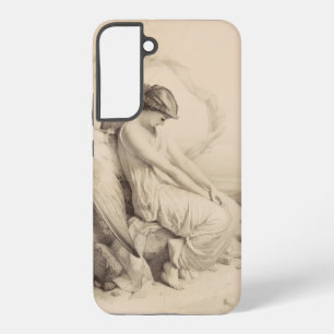 Christlicher Engel sitzt auf einem Stein Samsung Galaxy Hülle