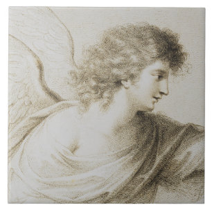 Christlicher Engel von Francesco Bartolozzi Fliese