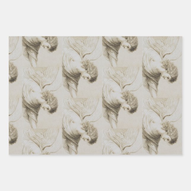 Christlicher Engel von Francesco Bartolozzi Geschenkpapier Set (Vorderseite)