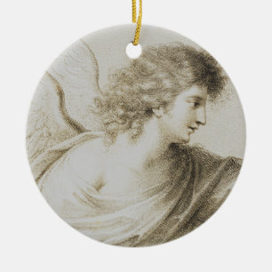 Christlicher Engel von Francesco Bartolozzi Keramik Ornament