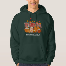 Christlicher Erntedank Pumpkin THANKFUL Familie Hoodie