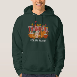 Christlicher Erntedank Pumpkin THANKFUL Familie Hoodie