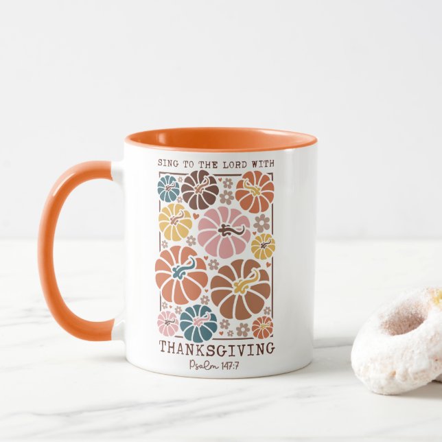 Christlicher Erntedank Tasse (Mit Donut)