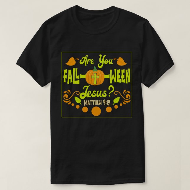 Christlicher Fall Halloween Art Männer Foll-o-ween T-Shirt (Design vorne)