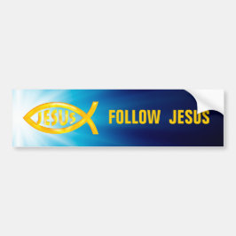 Christlicher Fisch | Jesus folgen Autoaufkleber